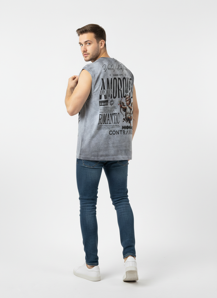 Camisilla Acid Wash para Hombre - REF: 945323