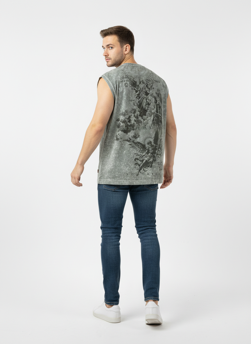 Camisilla Acid Wash para Hombre - REF: 945322