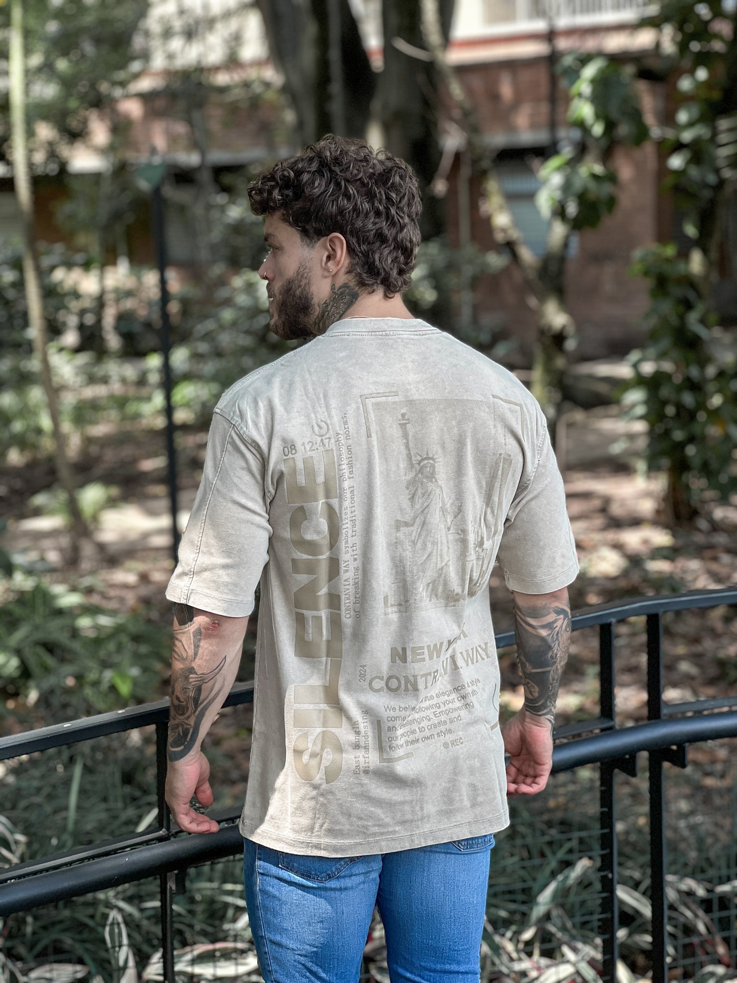 REF 61039 CAMISETA OVER SIZE ACID WASH