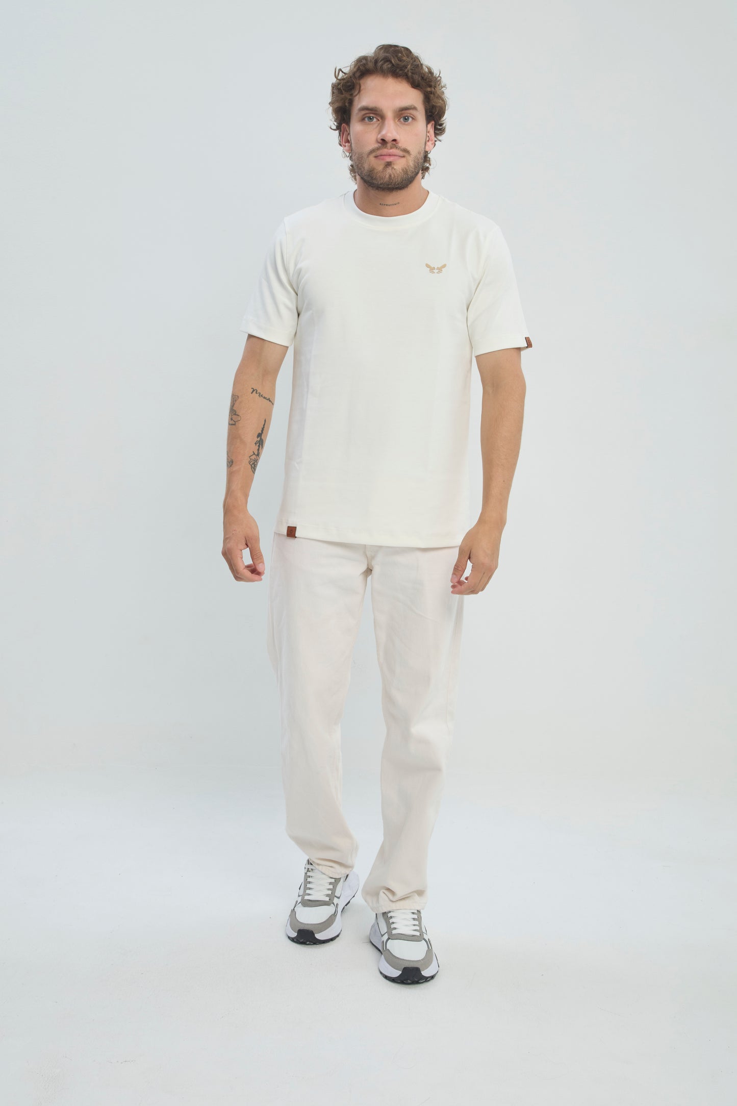 Camiseta Hombre Regular Fit 250G Alto Gramaje Minimalista, CLASICA