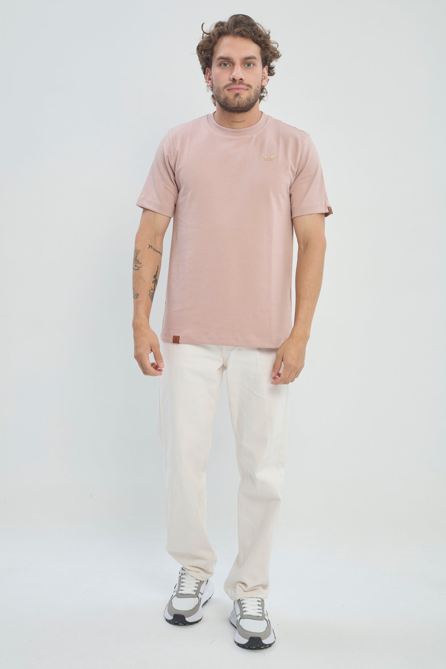 Camiseta Hombre Regular Fit 250G Alto Gramaje Minimalista, CLASICA