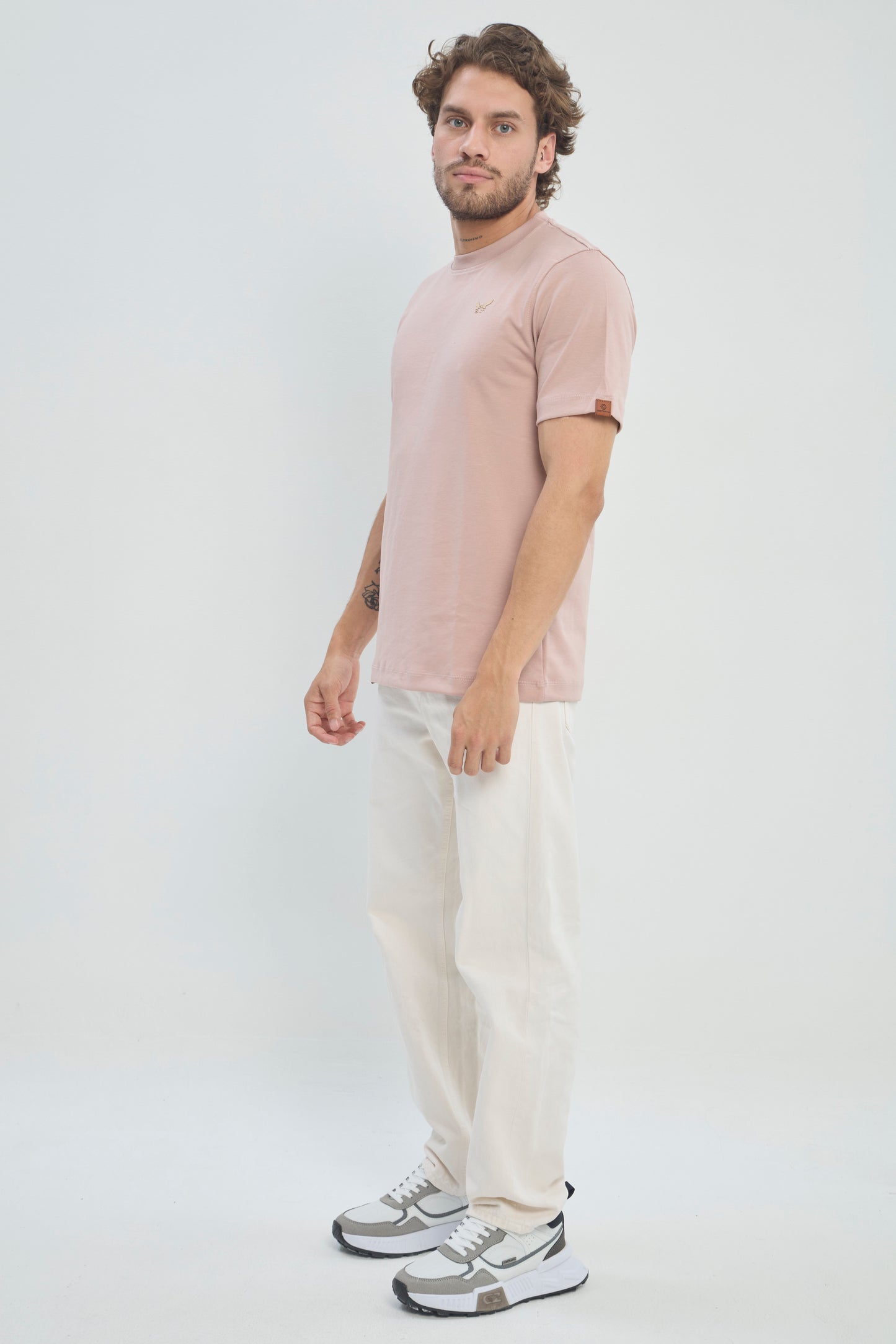 Camiseta Hombre Regular Fit 250G Alto Gramaje Minimalista, CLASICA
