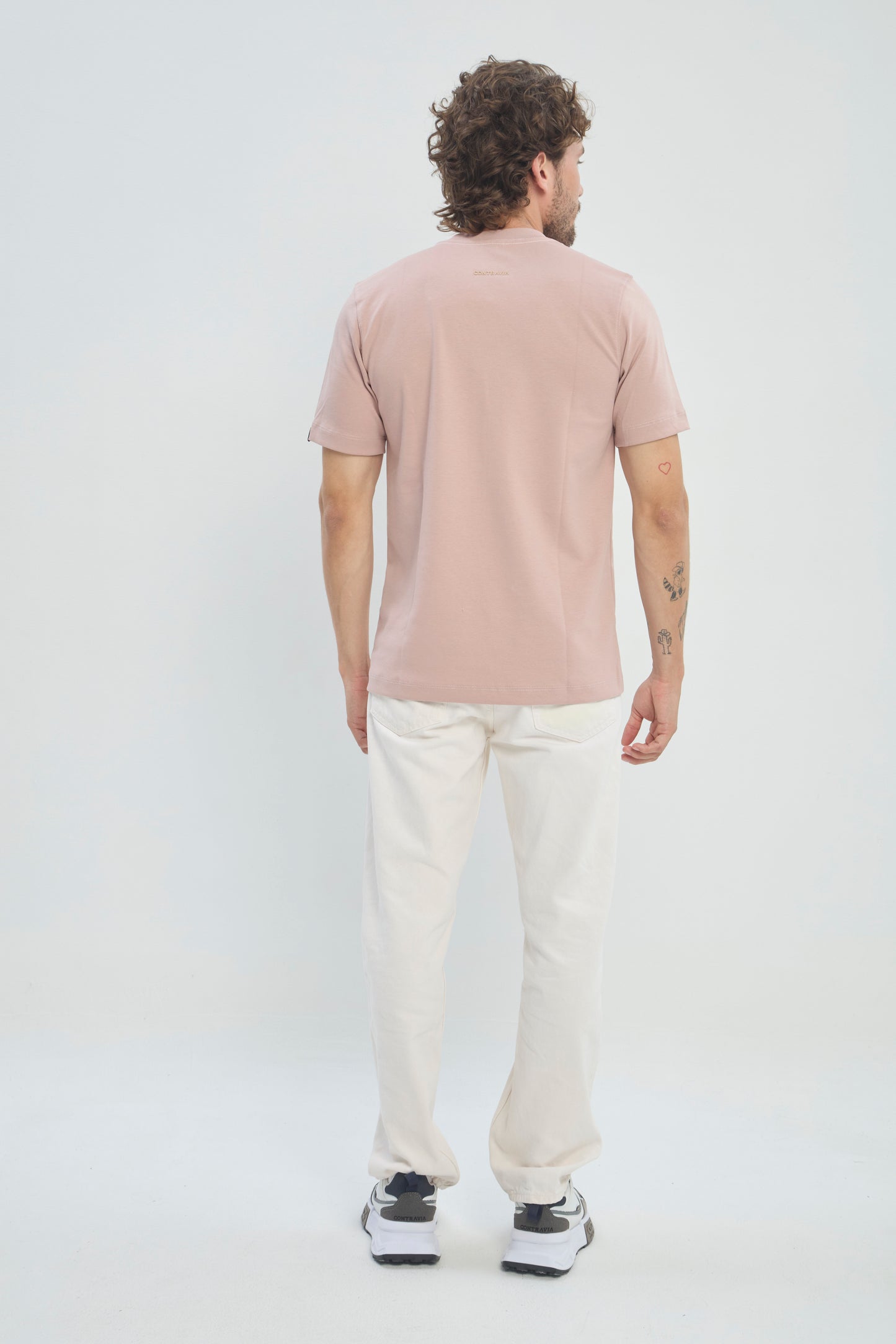 Camiseta Hombre Regular Fit 250G Alto Gramaje Minimalista, CLASICA