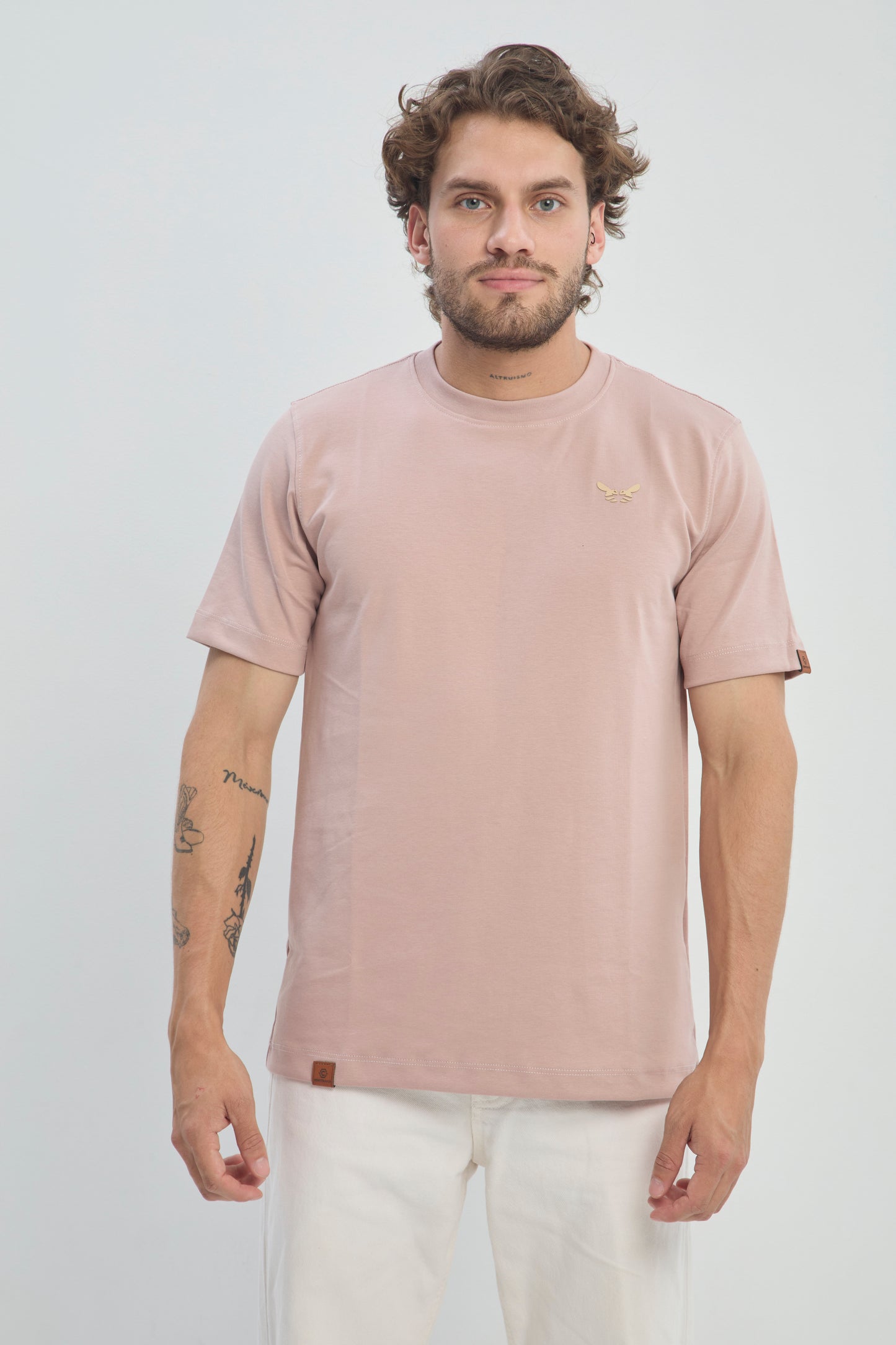 Camiseta Hombre Regular Fit 250G Alto Gramaje Minimalista, CLASICA