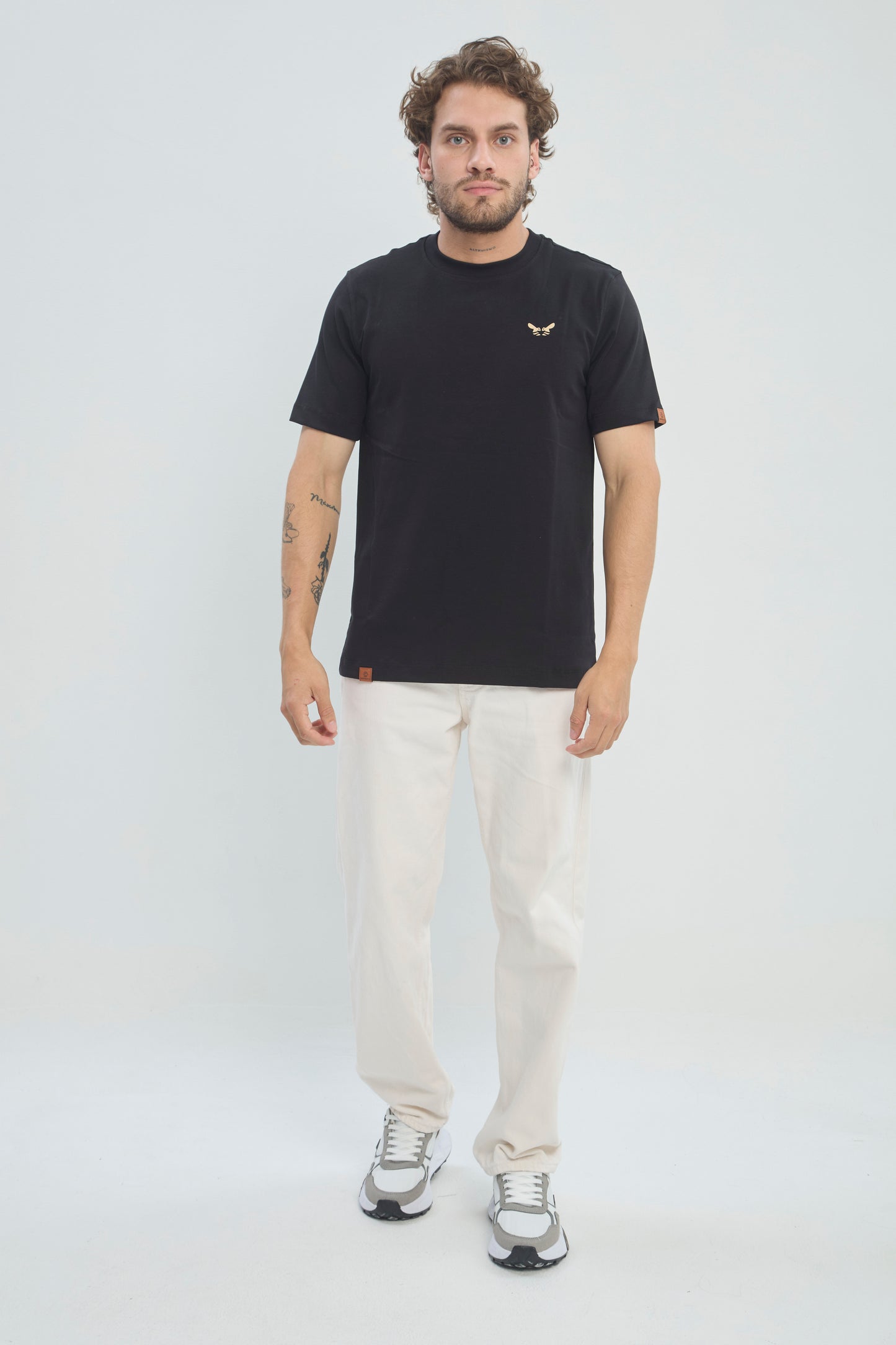 Camiseta Hombre Regular Fit 250G Alto Gramaje Minimalista, CLASICA