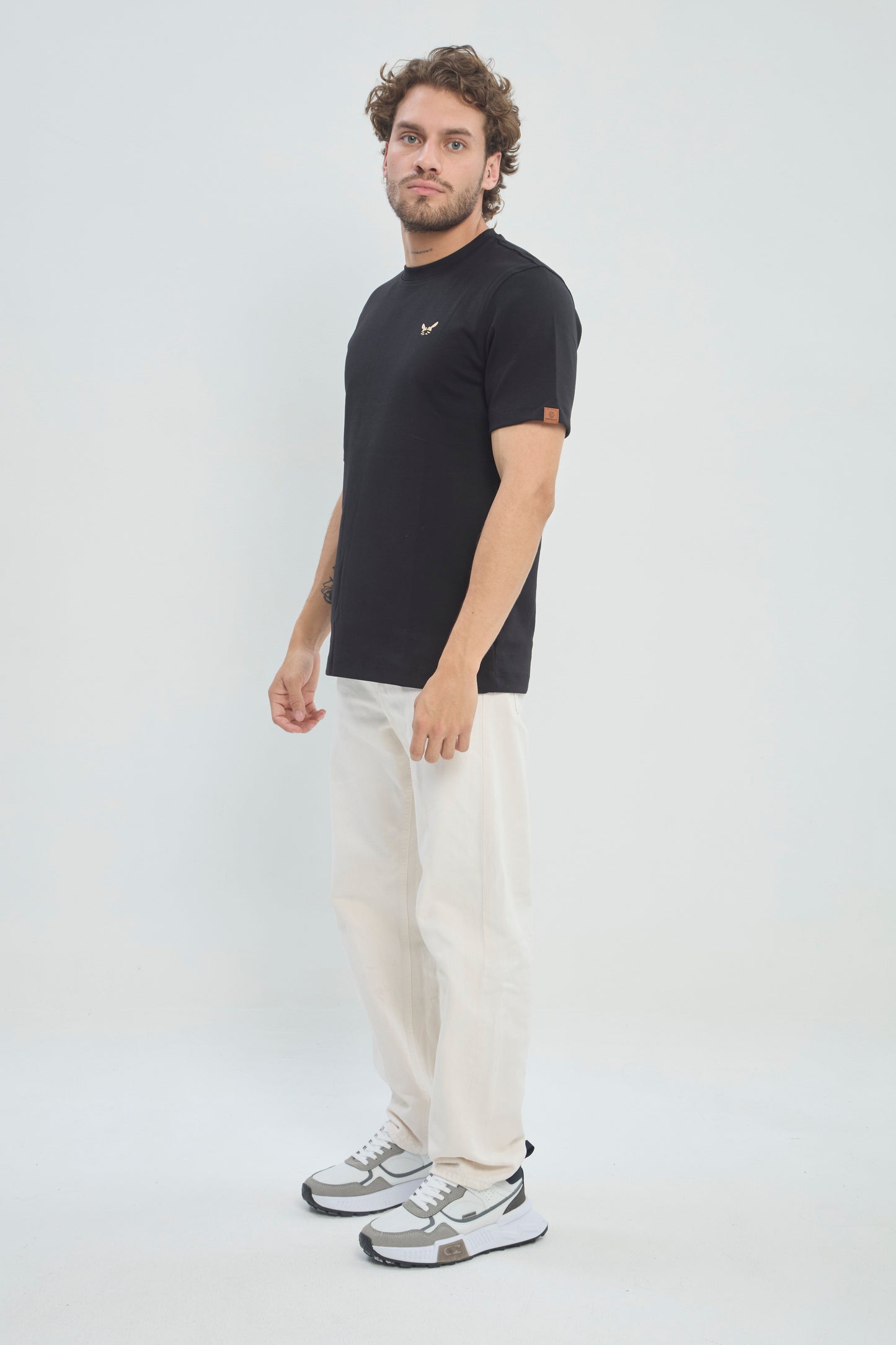 Camiseta Hombre Regular Fit 250G Alto Gramaje Minimalista, CLASICA