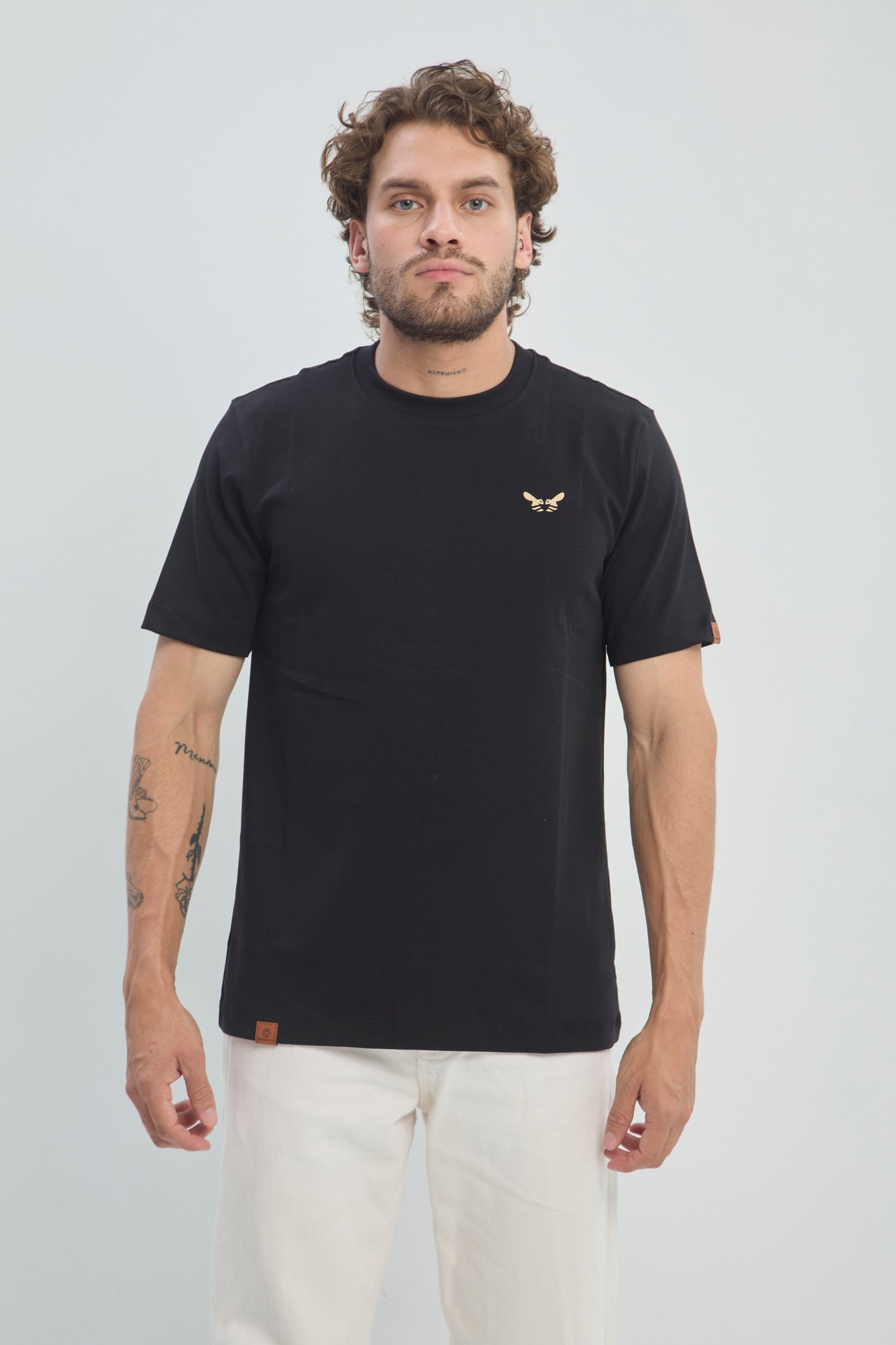Camiseta Hombre Regular Fit 250G Alto Gramaje Minimalista, CLASICA