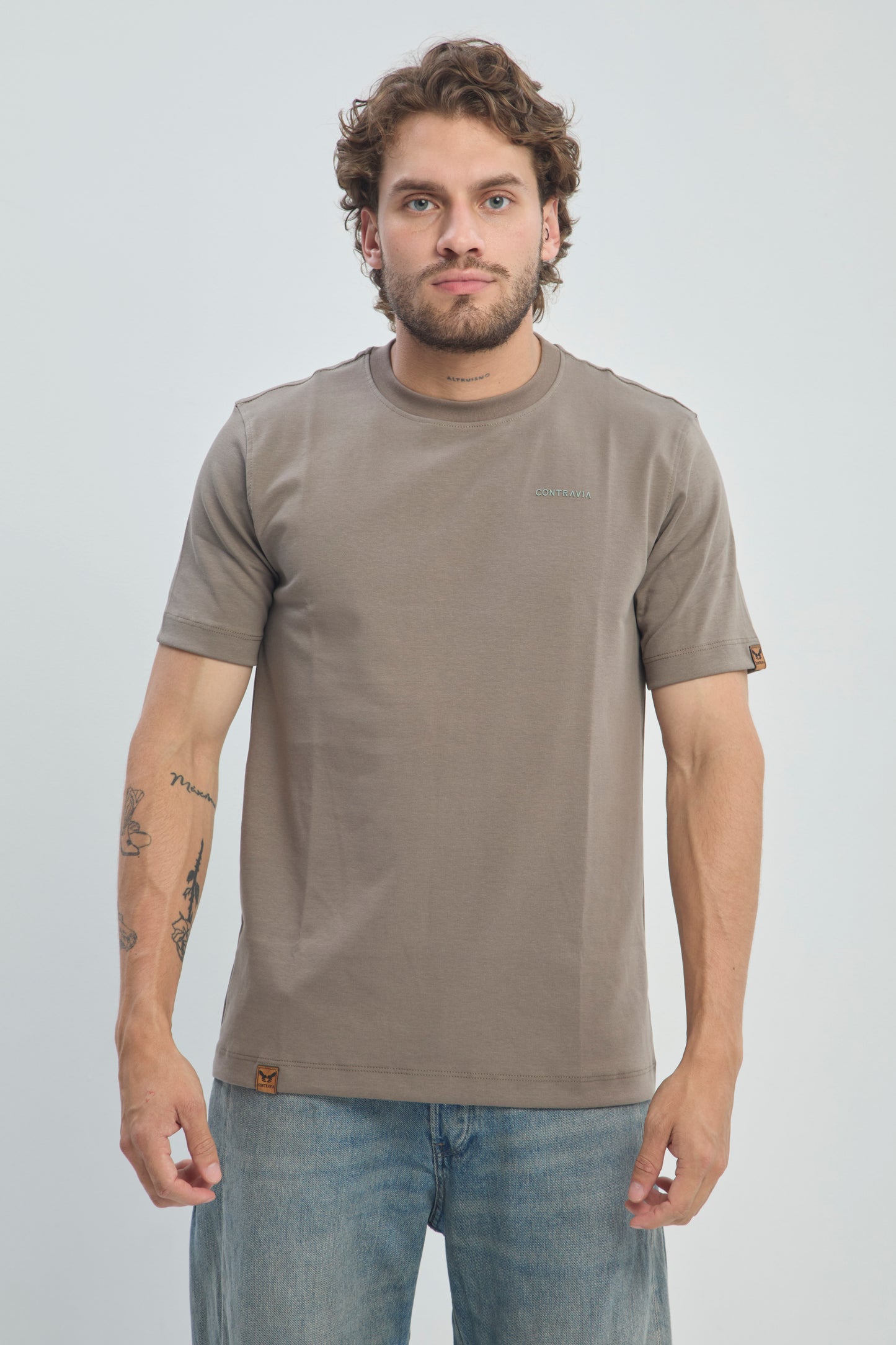 Camiseta Hombre Regular Fit 250G Alto Gramaje CLASICA Minimalista