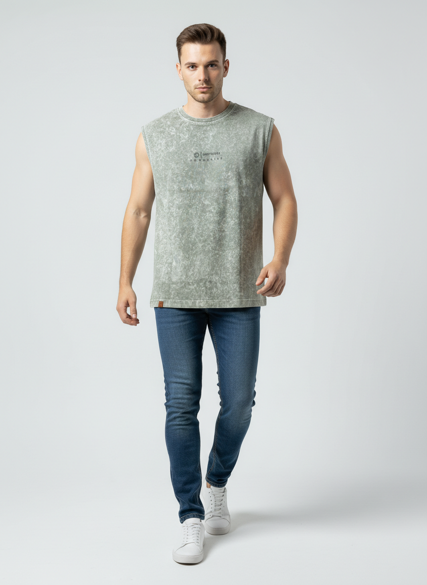 Camisilla Acid Wash para Hombre - REF: 945322
