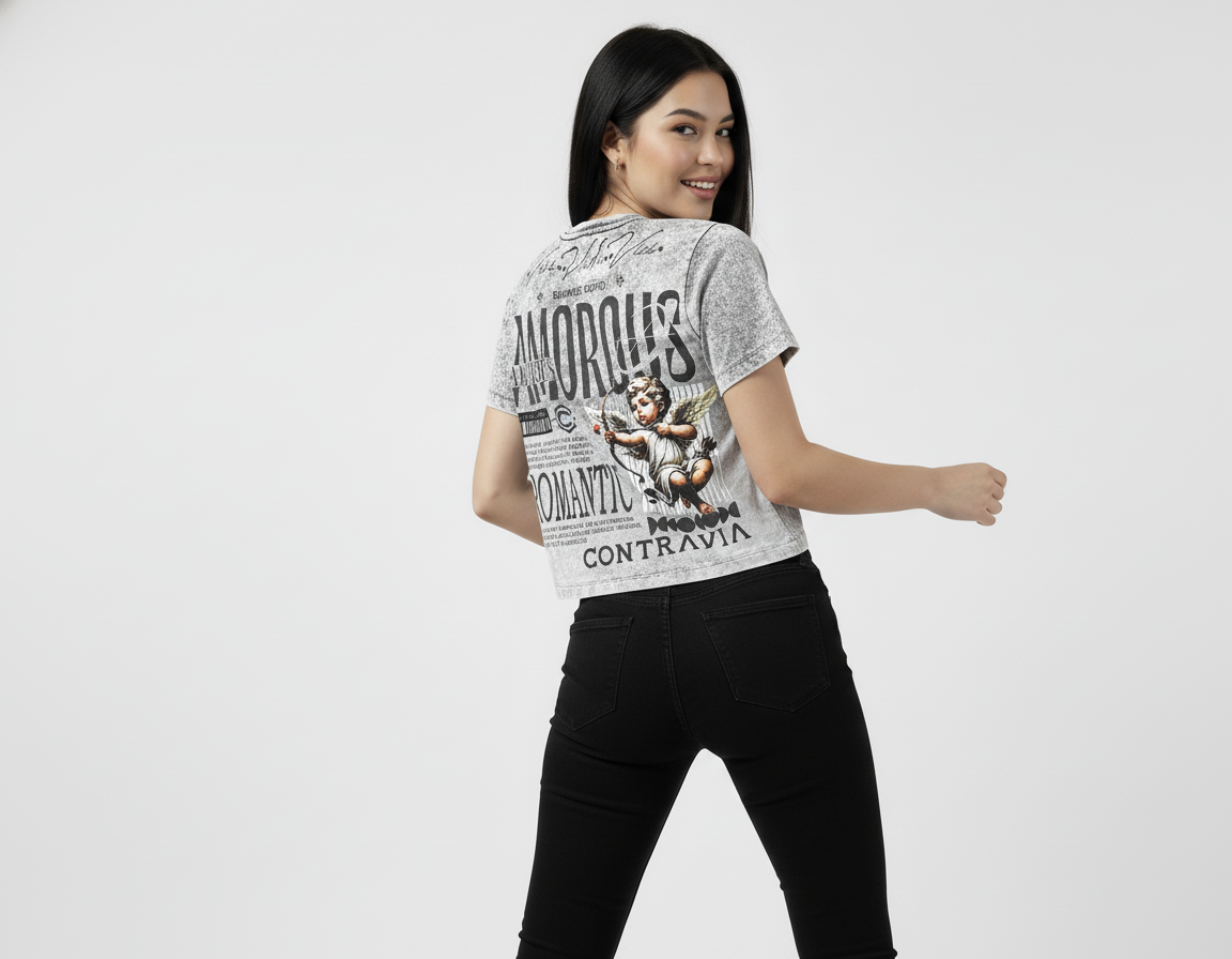 Blusa Beisbolera para Mujer Acid Wash